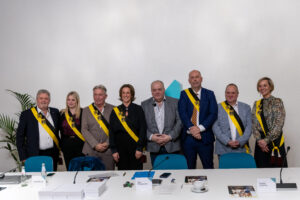 Guy D'haeseleer met zijn schepenen van Forza Ninove