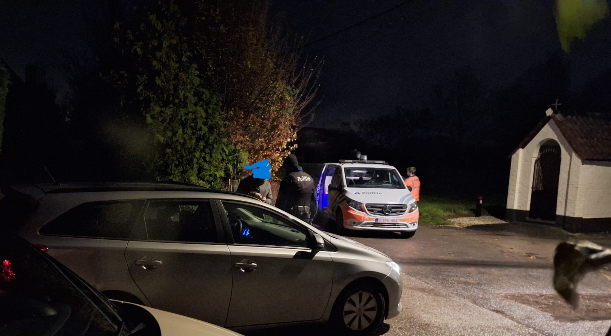 Man in slaap gevonden op kruispunt Nieuwpoort – Oolstraat in Everbeek